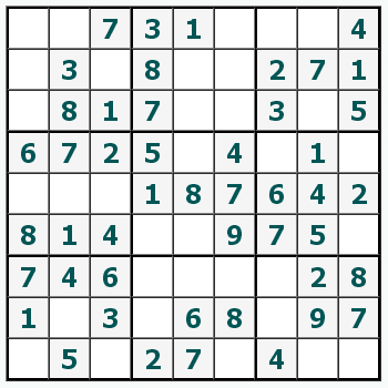 skriva ut Sudoku #57