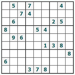 Sudoku on-line #595