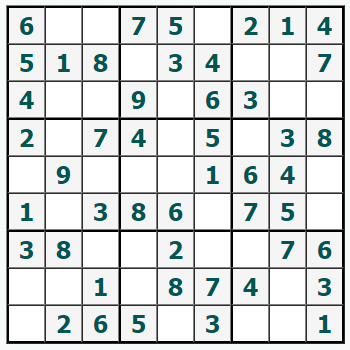 Skriv ut Sudoku #597