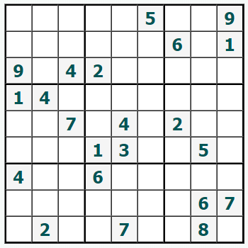Skriv ut Sudoku #610