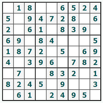 Skriv ut Sudoku #631