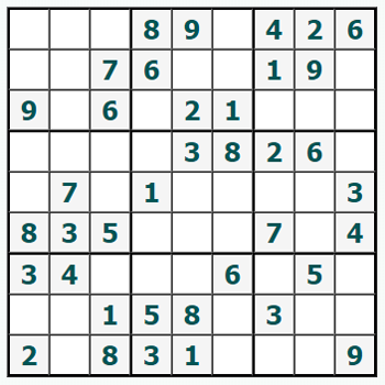 Skriv ut Sudoku #633