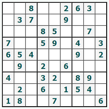 Skriv ut Sudoku #638