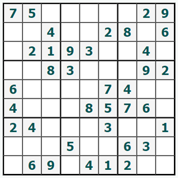 Skriv ut Sudoku #678