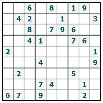 Skriv ut Sudoku #684