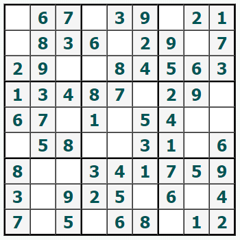 Skriv ut Sudoku #701