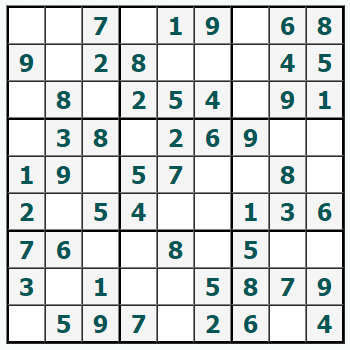 Skriv ut Sudoku #732
