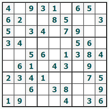 Skriv ut Sudoku #777
