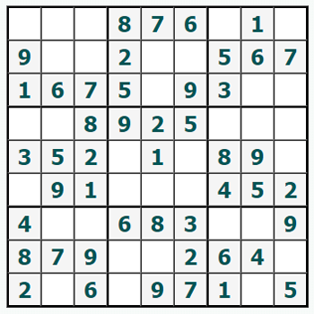 Skriv ut Sudoku #792