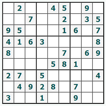 Skriv ut Sudoku #813