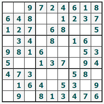 Skriv ut Sudoku #816