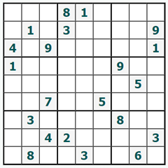 Sudoku on-line #850