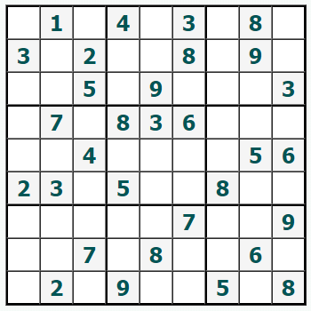 Skriv ut Sudoku #859
