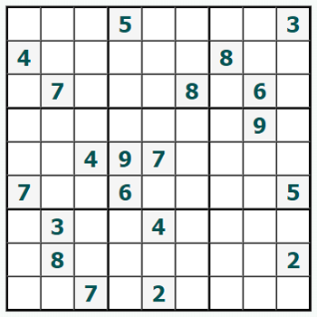 Skriv ut Sudoku #875