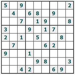 online Sudoku #1034