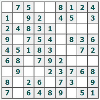 Print Sudoku #1086