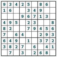 online Sudoku #196