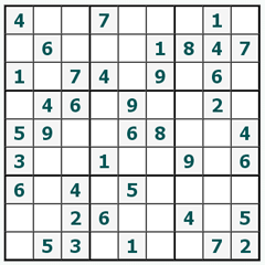 Sudoku online #268