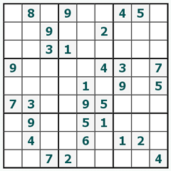 Sudoku online #309