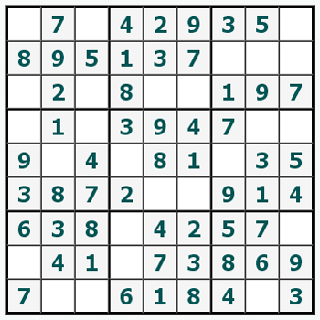 Εκτύπωση Sudoku #461