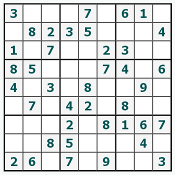 Skriv ut Sudoku #488