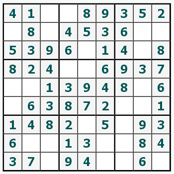 Cetak Sudoku #496