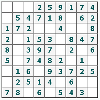 Skriv ut Sudoku #531