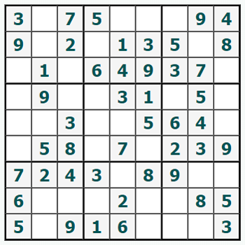 drucken Sudoku #542