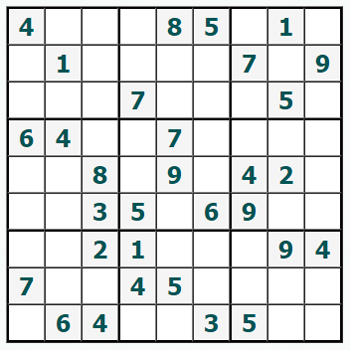 Skriv ut Sudoku #604