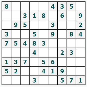 drucken Sudoku #618