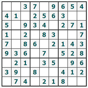Cetak Sudoku #696