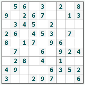 Skriv ut Sudoku #707