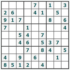 Sudoku en ligne #873